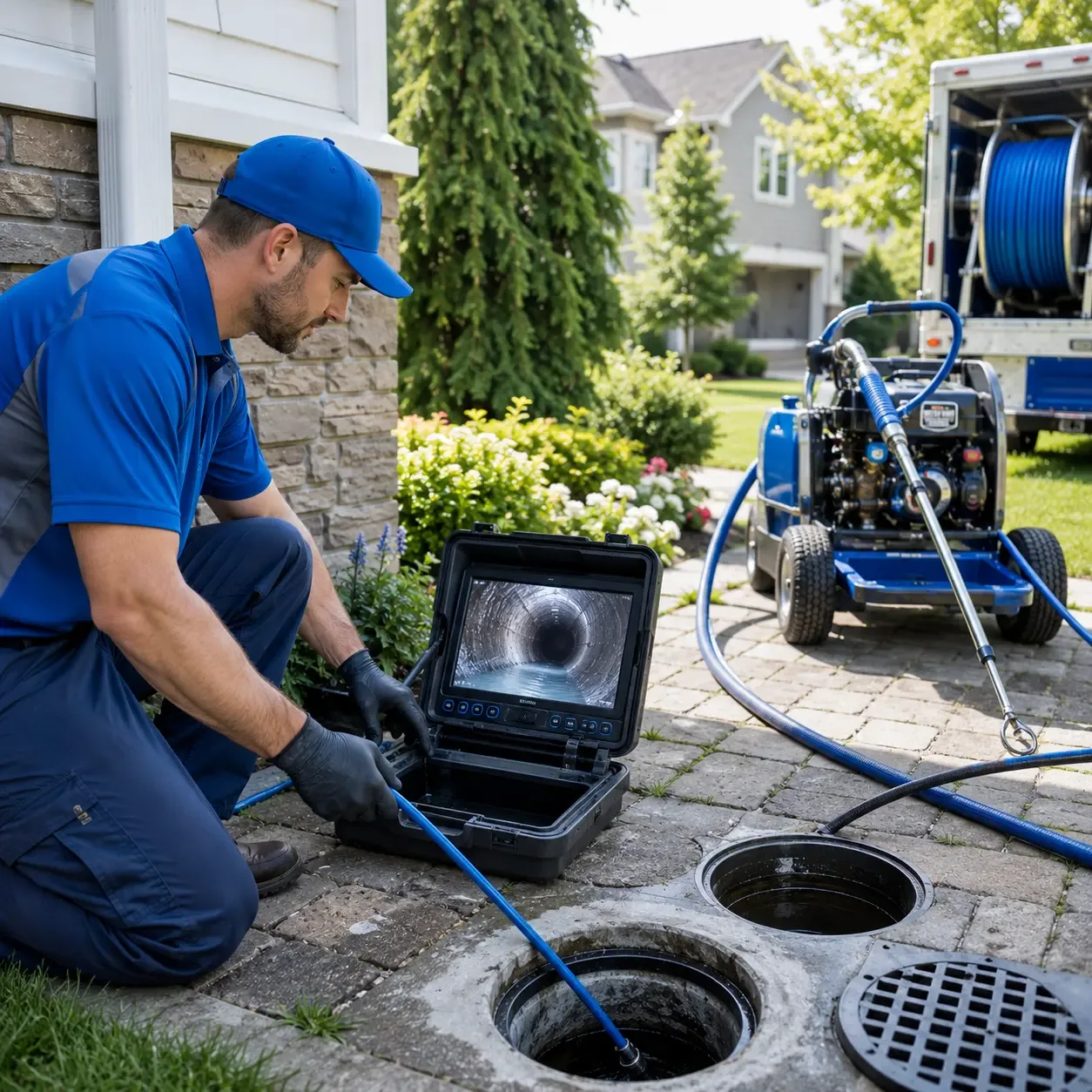 Outdoor drain cleaning professionals serving Tinley Park, IL